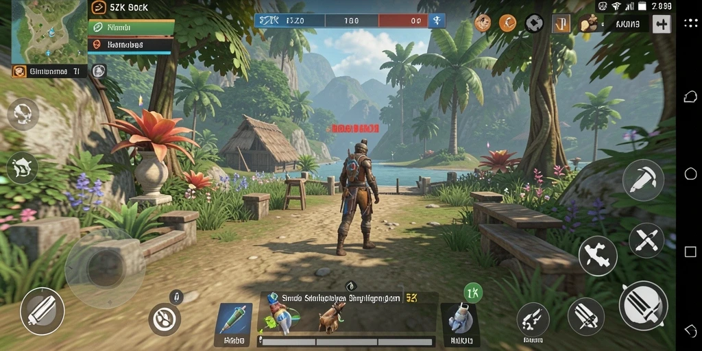 Tampilan gameplay menarik di <strong>5ZK</strong> yang menunjukkan interaksi karakter.