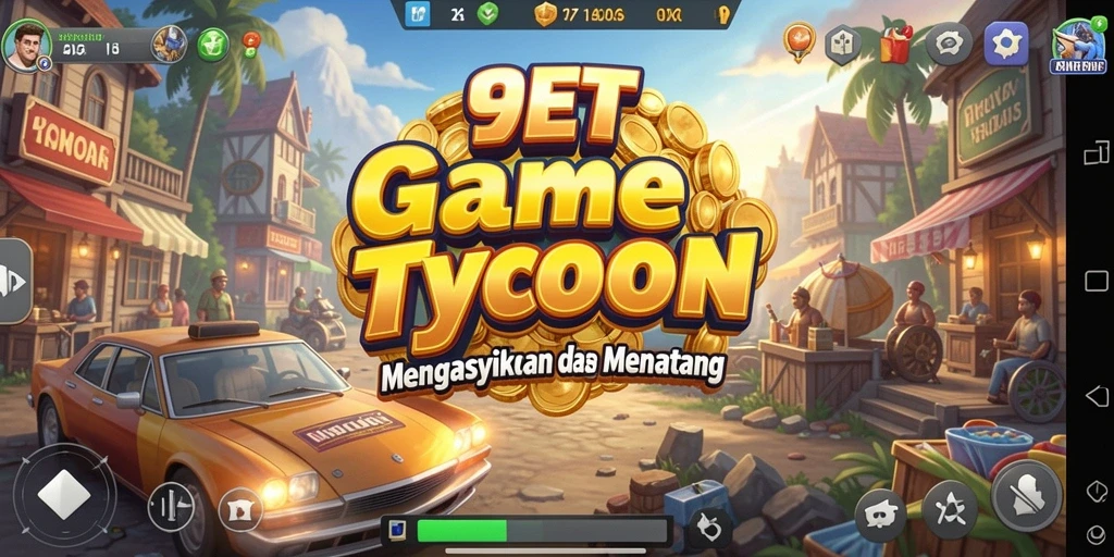 Tampilan gameplay menarik dari 9ET yang menunjukkan konstruksi bisnis.