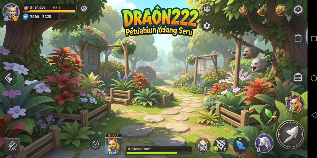 Tangkapan layar gameplay DRAGON222 menunjukkan petualangan berkebun yang menakjubkan.