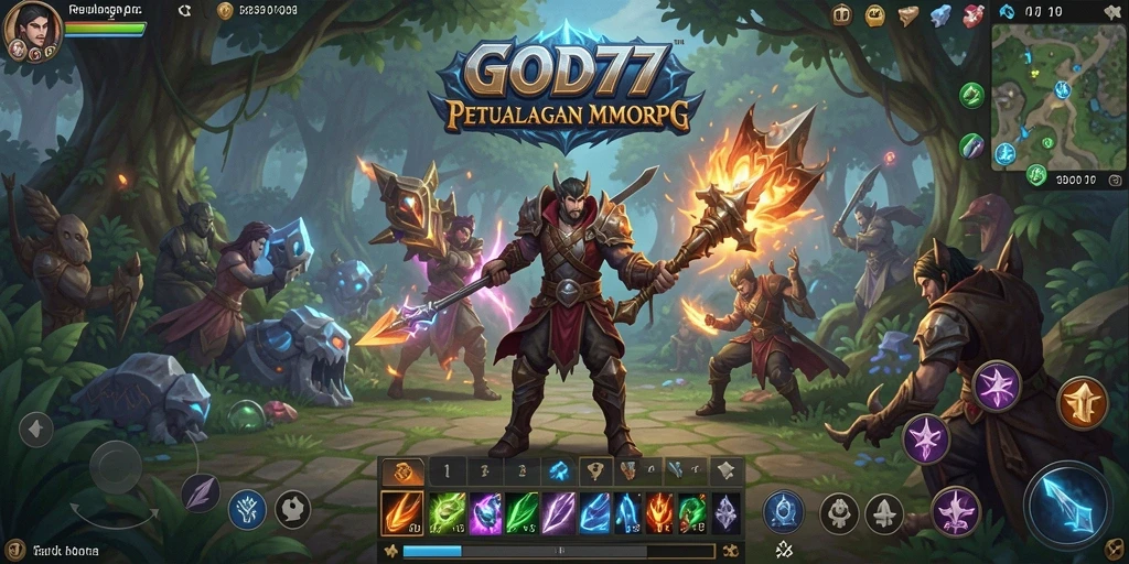 Tampilan gameplay GOD77 yang penuh aksi dan petualangan.