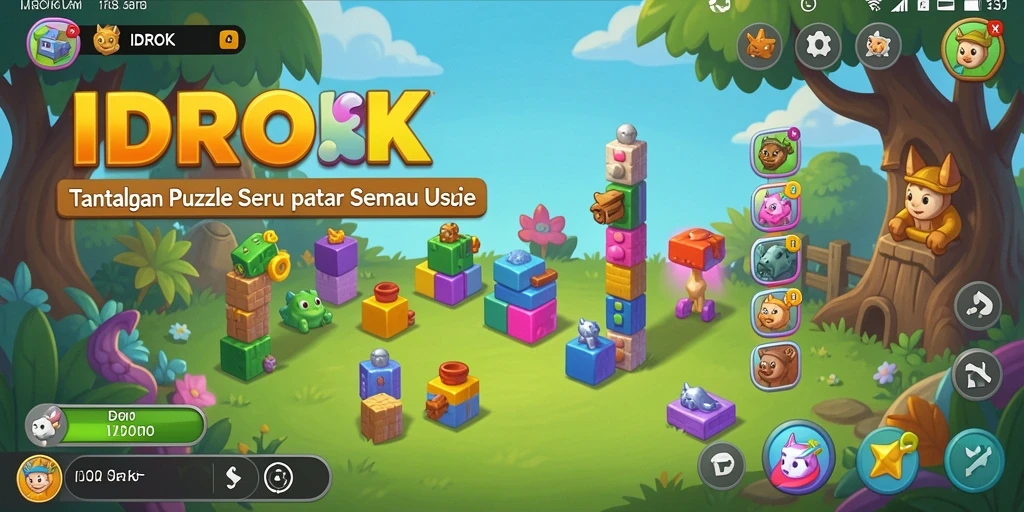 Screenshot gameplay <strong>IDROK</strong> menampilkan tantangan Puzzle yang menarik.