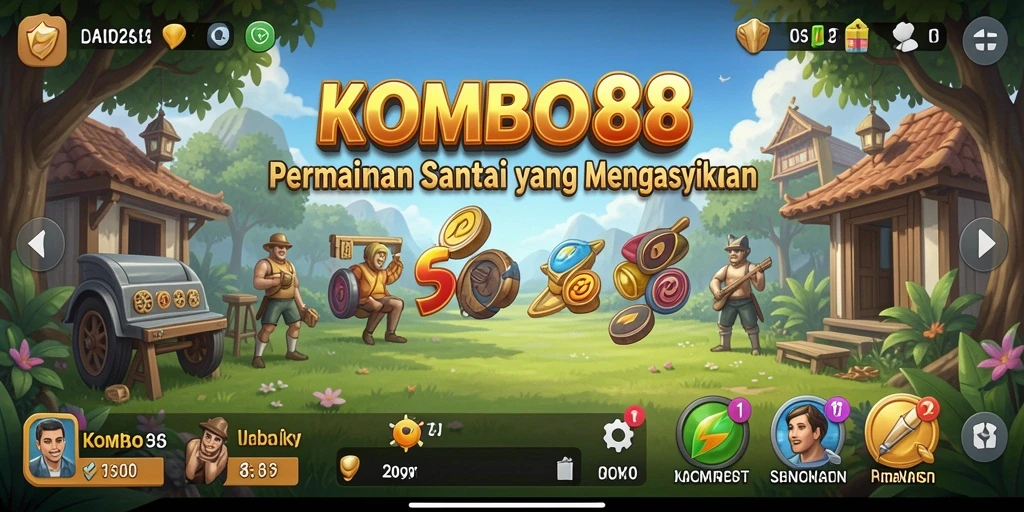 Tampilan gameplay seru di KOMBO88 dengan tantangan menarik.