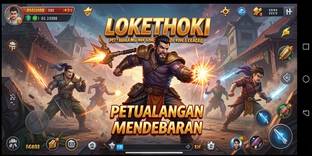 Tampilan gameplay LOKETHOKI yang penuh aksi dan mendebarkan.