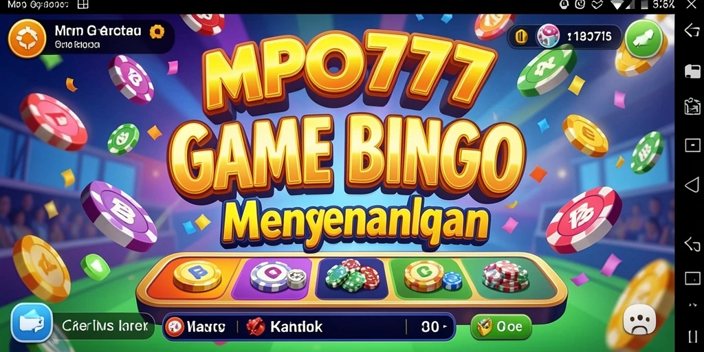 Tampilan gameplay Bingo seru di MPO777 dengan pemain aktif.