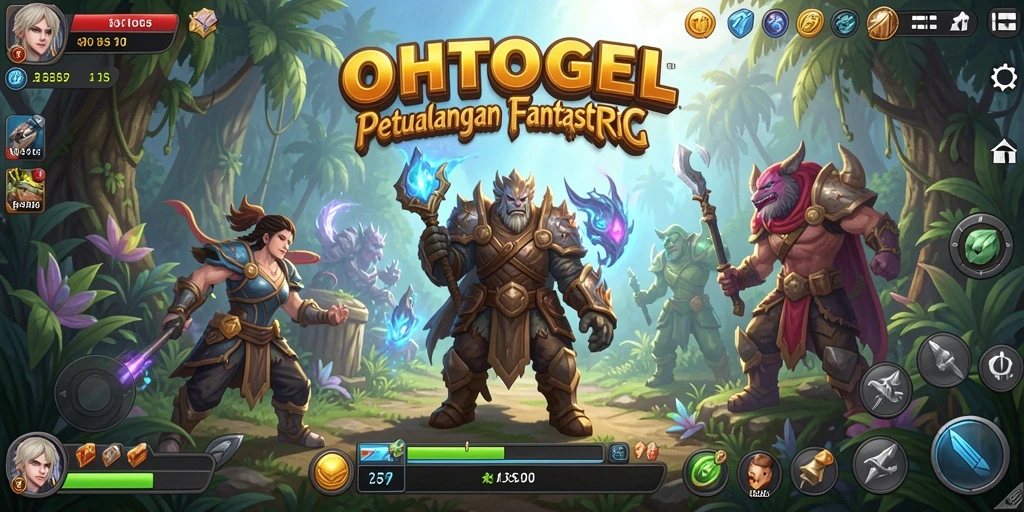 Tampilan gameplay OHTOGEL yang menampilkan pertarungan epik.