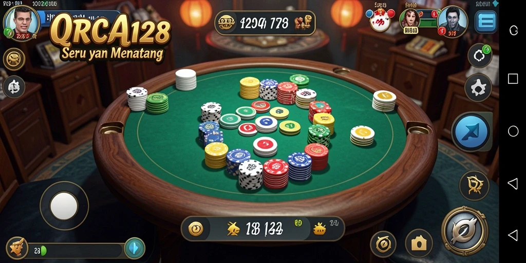 Tampilan gameplay QiuQiu yang seru dan menantang.