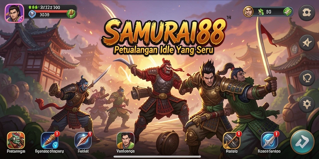 Tangkapan layar SAMURAI88 yang menunjukkan aksi gameplay Idle yang mendebarkan.
