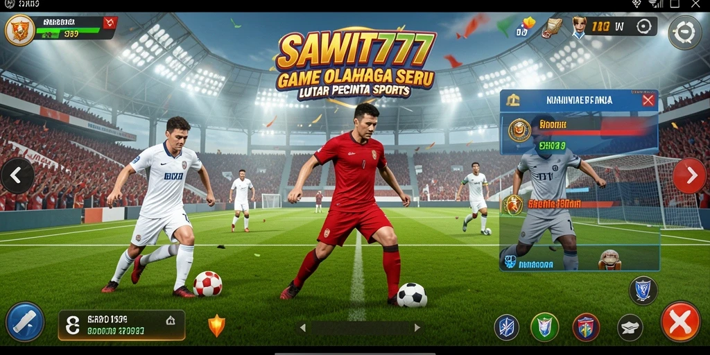 Screenshot gameplay dari SAWIT777 menampilkan aksi pertandingan yang seru.