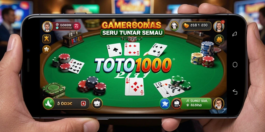 Tampilan gameplay poker seru di TOTO1000.