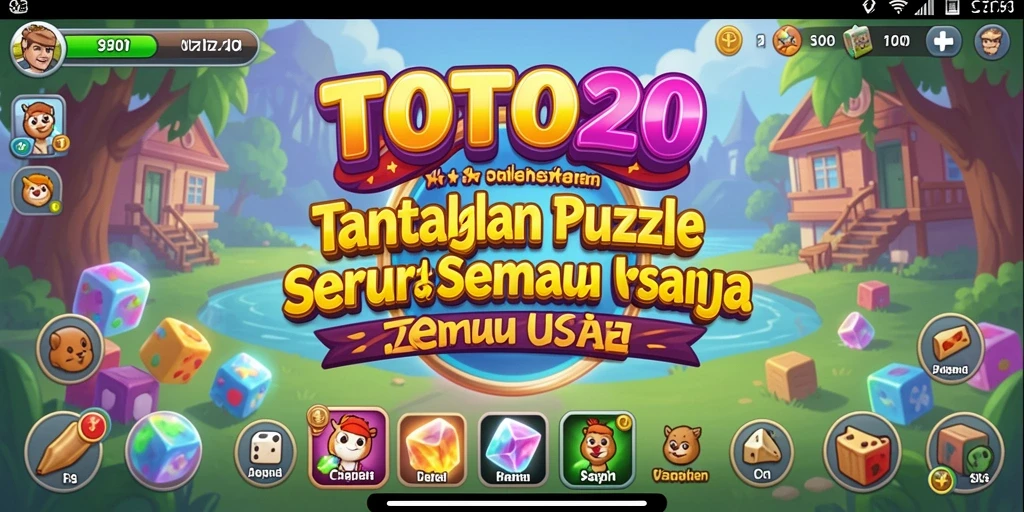 Screenshot gameplay TOTO20 yang menampilkan berbagai tantangan Puzzle.