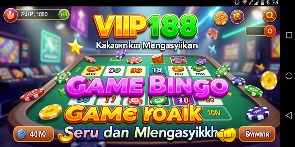 Screenshot gameplay Bingo dari VIP188 yang menampilkan suasana permainan.